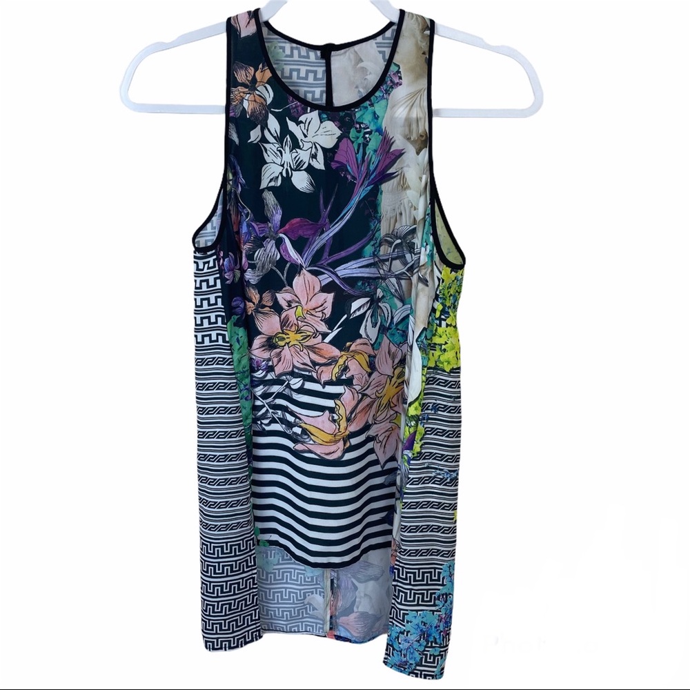 Clover Canyon Printed Hi Low Tank Top